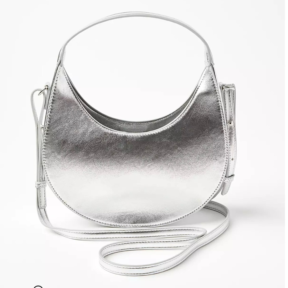 Metallic crossbody bag